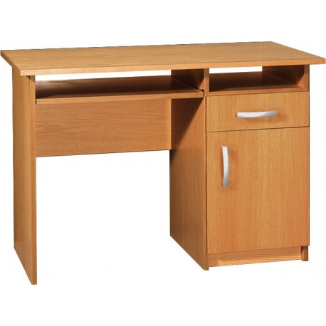 JAŚ 2 biurko 110 cm z półką na klawiaturę i szufladą