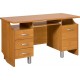 COMBI biurko 140 cm z półką na klawiaturę i szufladami