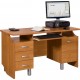 COMBI biurko 140 cm z półką na klawiaturę i szufladami