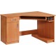 CARMEN biurko 140 cm z półką na klawiaturę i szufladami