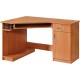 CARMEN biurko 140 cm z półką na klawiaturę i szufladami