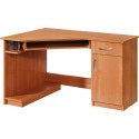 CARMEN biurko 123 cm z półką na klawiaturę i szufladami