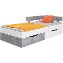 Sigma SI16 łóżko 120x200 biały/beton
