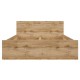 Nuis LOZ/160-DWO łóżko ze stelażem drewnianym 
