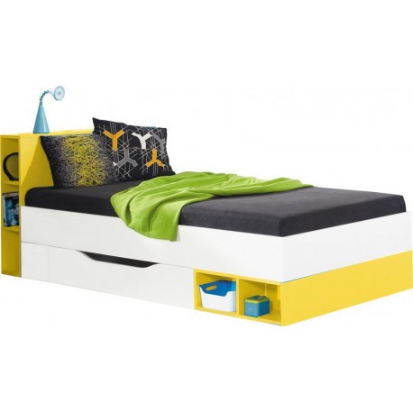 Mobi MO18 łóżko 90cm żółty