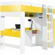 Mobi MO20 łóżko piętrowe z biurkiem żółty