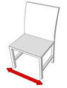 HUGO 2 Krzesło szerokość