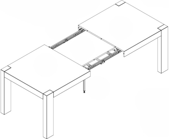 KASPIAN/DANTON STO180DSO stół rozkładany 180 - 240 cm