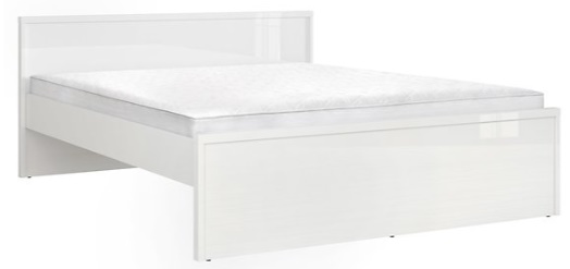 Pori łóżko LOZ/160 biały połysk