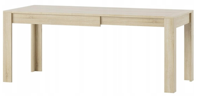 Syrius stół 120-190 cm rozsuwany rozłożony dąb sonoma