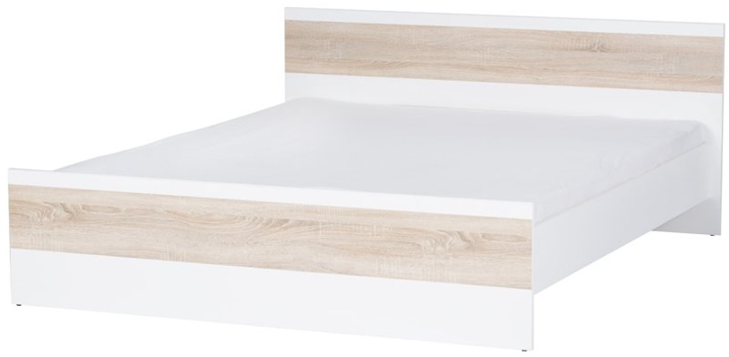 WENECJA 03 łóżko 160 cm biały dąb sonoma